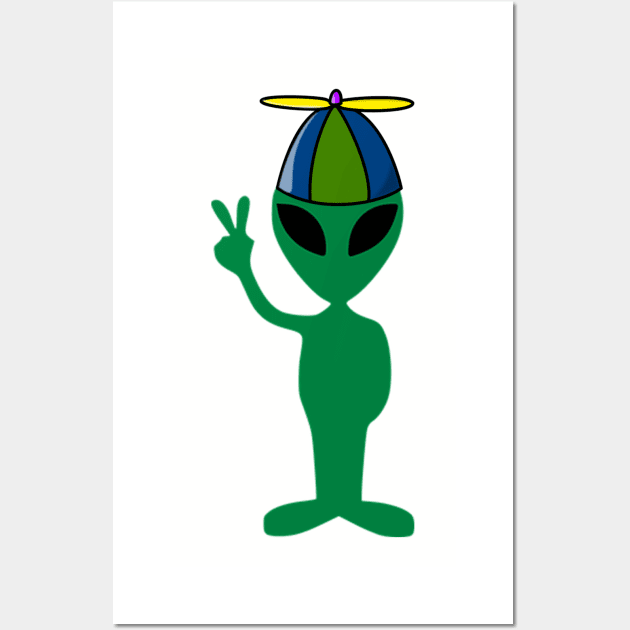 Silly Alien Wall Art by MissMorty2